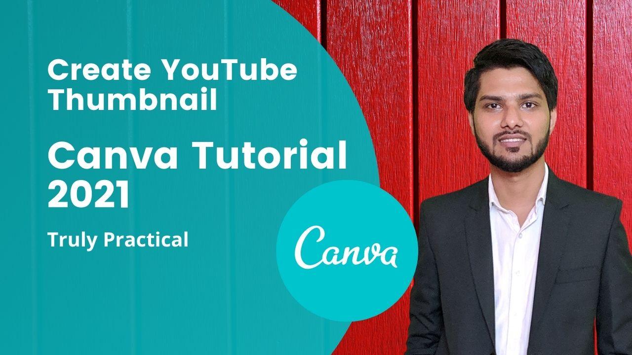 how to create youtube thumbnail on canva Free tutorial step by step by manoj joshi